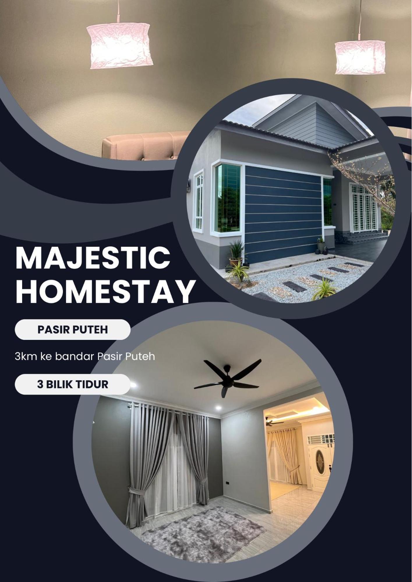 Majestic Homestay - Pasir Puteh Luaran gambar
